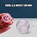 Entervending Capsule Vending Machine Round 50 pcs 11 inch 28mm Gumball Machine Capsules Bulk Clear Container Easter Basket Stuffers Birthday Gifts Pinata Stuffers DIY Craft Supplies Clear Capsules Empty - Image 4