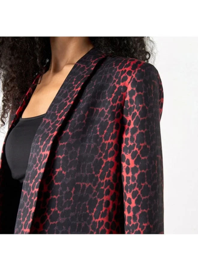 2Xtremz 2Xtremz Printed Single Breasted Jacket with Pockets