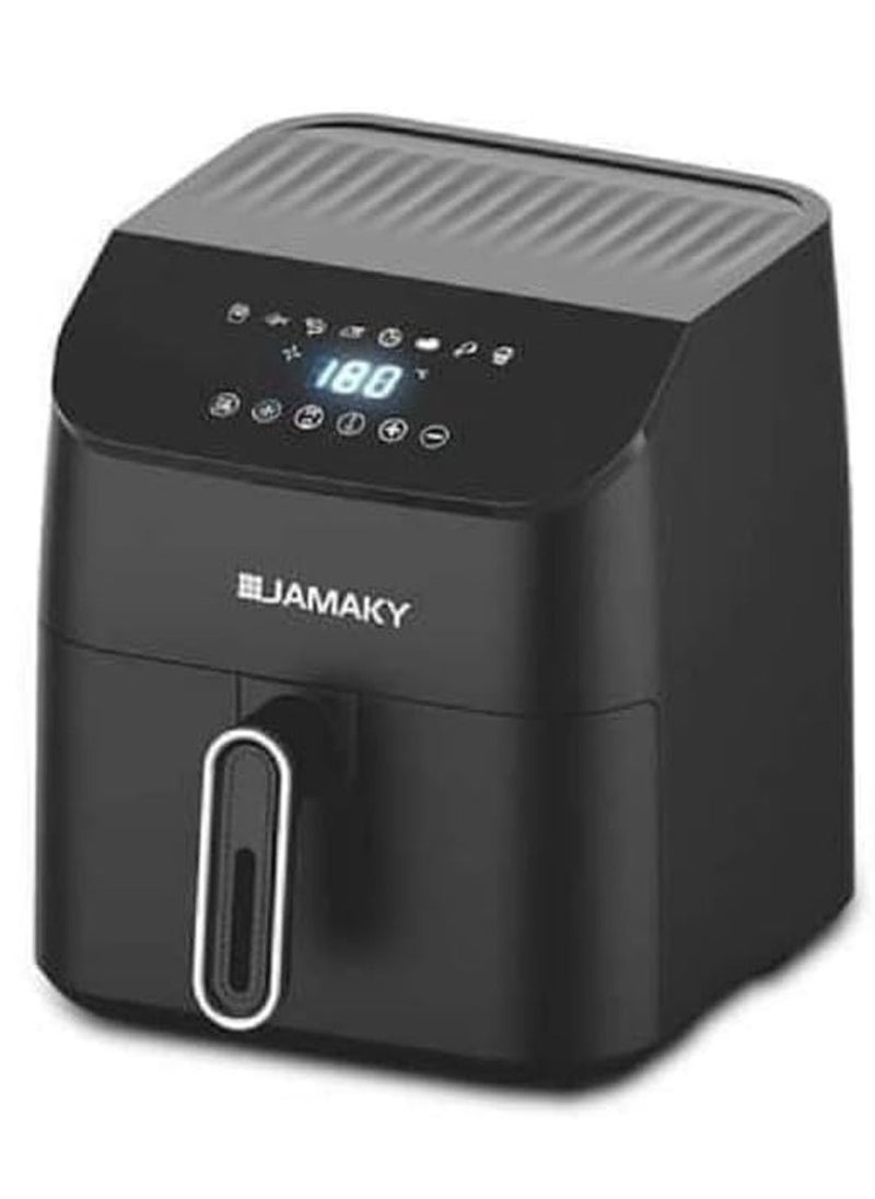 JAMAKY - Jamaki Digital Oil-Free Fryer, 5.5L, 1800W, Black - Image 1
