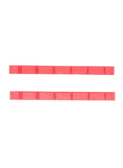 Thoraya 2Pcs Electric Guitar Nut Bone 6 String Pre Slotted Guitar Nut Replacement for Strat Red  - Image 1