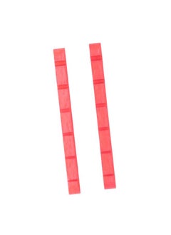 Thoraya 2Pcs Electric Guitar Nut Bone 6 String Pre Slotted Guitar Nut Replacement for Strat Red  - Image 5