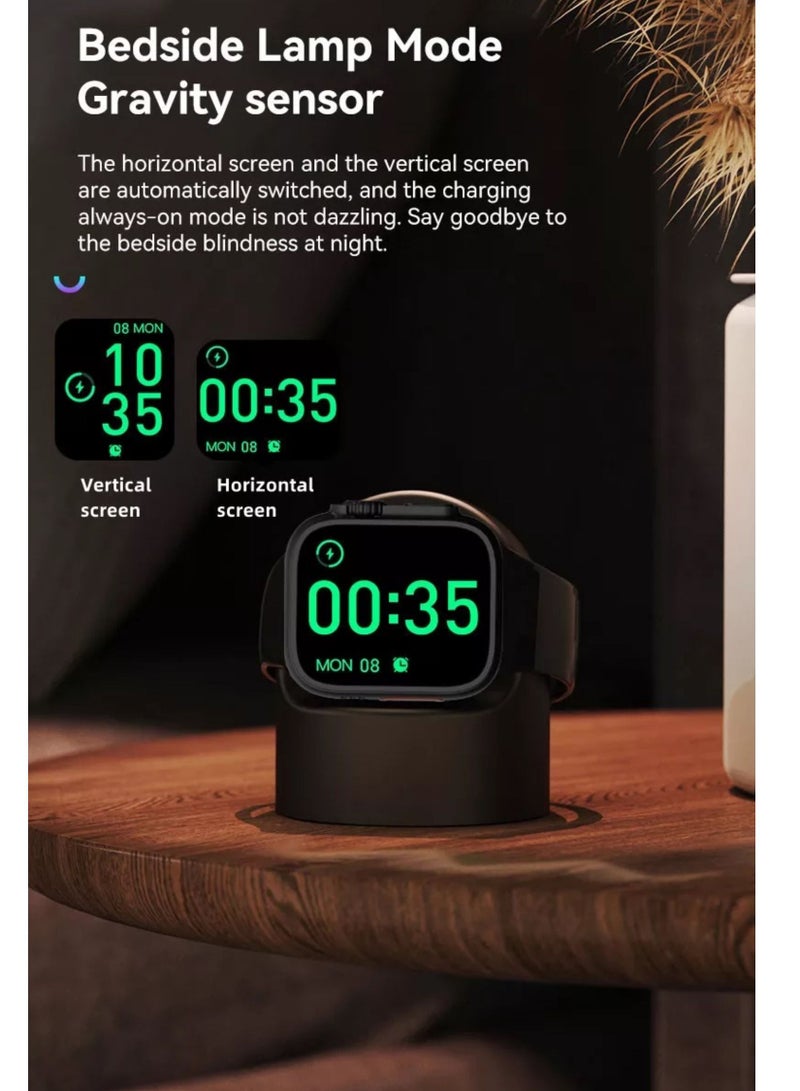 MHK - We Never Close Smart Watch X Ultra, 49mm 2.05 Inch Super HD Touch Screen + Side Key + Rotatable Crown Multi Function NFC, Bedside Lamp, IP67 Waterproof - Image 5
