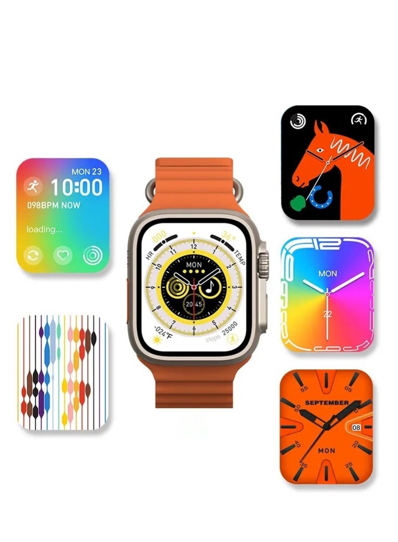 MHK - We Never Close Smart Watch X Ultra, 49mm 2.05 Inch Super HD Touch Screen + Side Key + Rotatable Crown Multi Function NFC, Bedside Lamp, IP67 Waterproof - Image 4