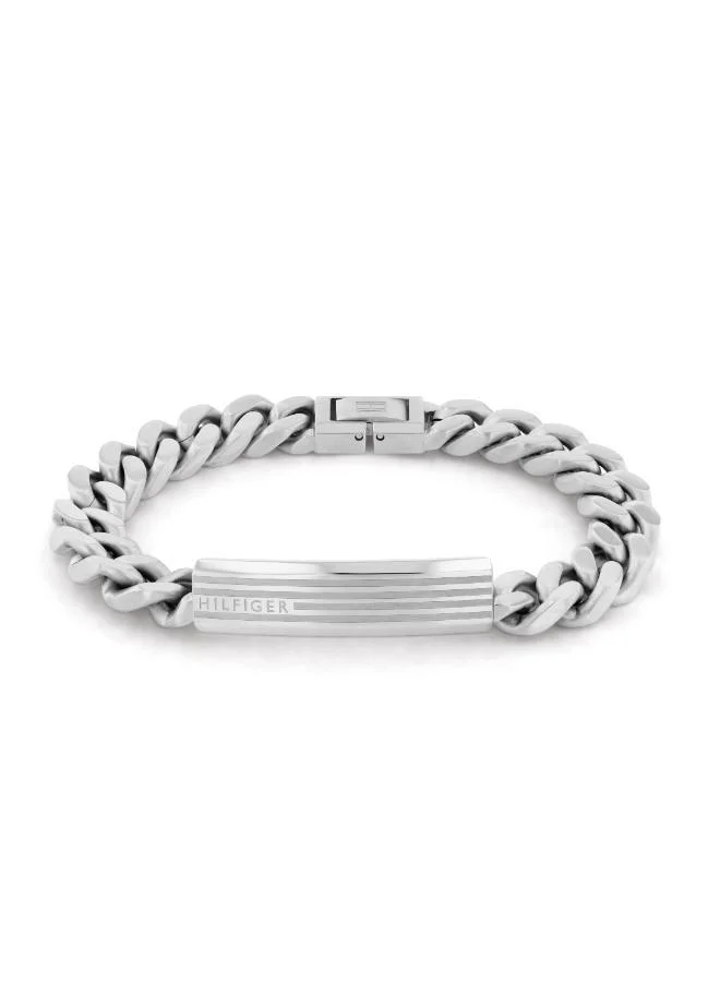 Tommy Hilfiger Jewelry Men's Bracelet in Stainless Steel with an Engraved Plaque - 2790345