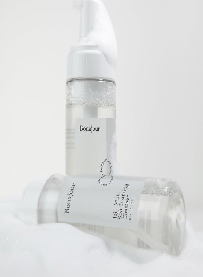 BONAJOUR [BONAJOUR] Jeju Milk Soft Foaming Low pH Cleanser, Natural Face Wash For sensitive skin for Daily Face Washing 5.3 Fl. Oz - Image 3