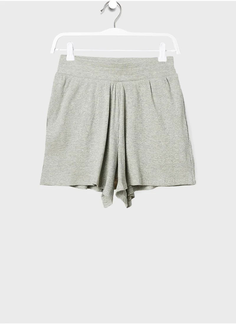 MANGO Youth Ribbed Shorts