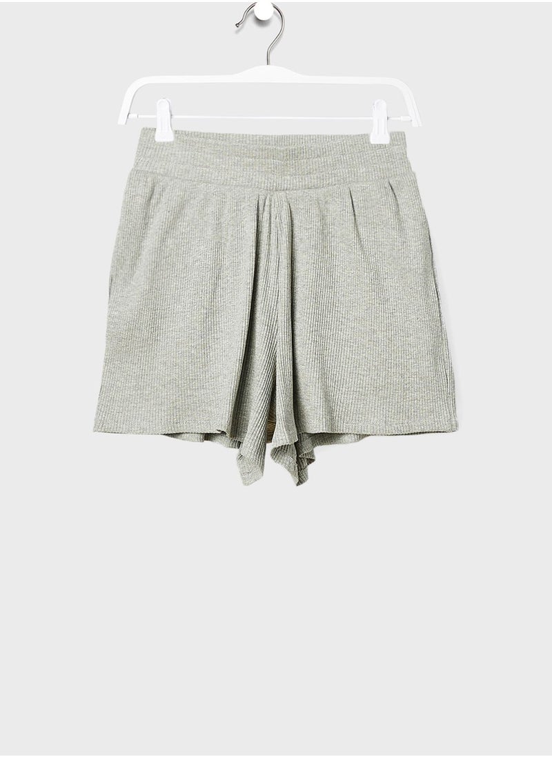 MANGO Youth Ribbed Shorts  - Image 1