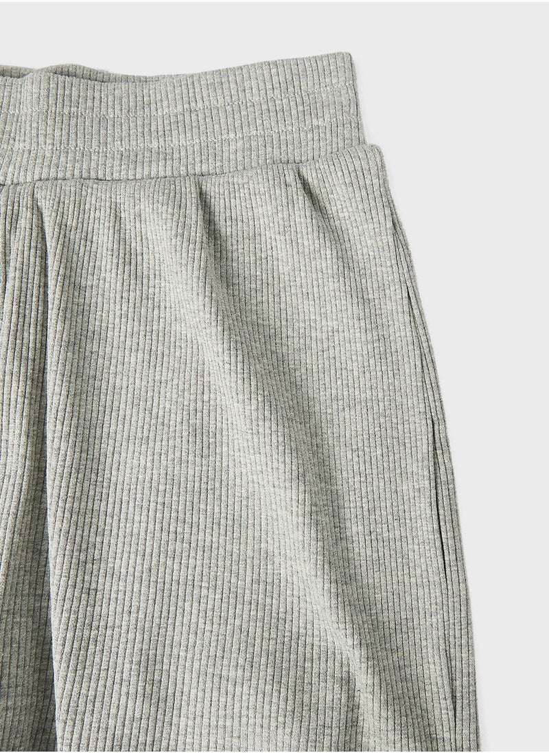 MANGO Youth Ribbed Shorts  - Image 3