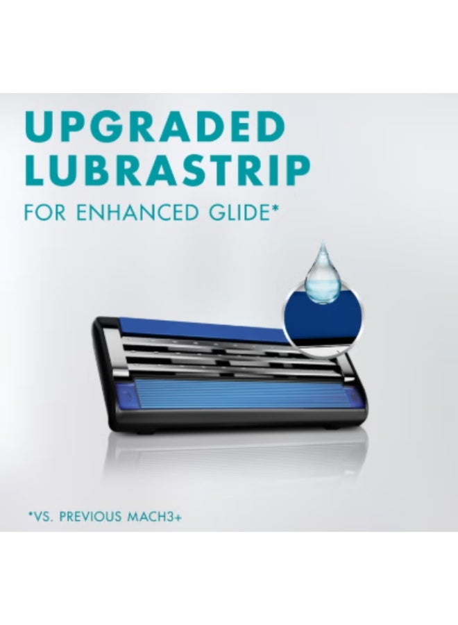 Gillette Mach 3 Plus 5 Blades Shaving Cartridge Refill for Men Smooth Comfortable Close Shave - Image 4