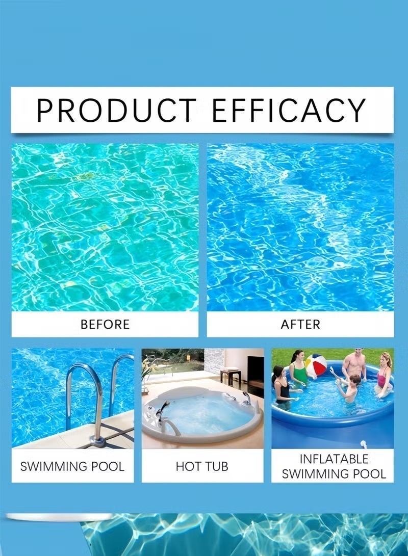 Jaysuing Swimming pool Cleaning Float With 200g Purifier Tablets , Multifunction Chlorinating Tablets and Large Floating Chlorinator, Long Lasting Stabilized Swimming Pool effervescent tablet for Swimming Pools, Hot Tubs - Image 5