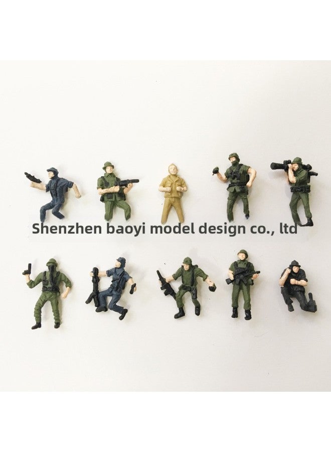 Sand Table Model Soldier 1:42 Soldier Model 1:87 Soldier Model Special Forces Model Character-Color:1:42(H = About 40MM)  - Image 1
