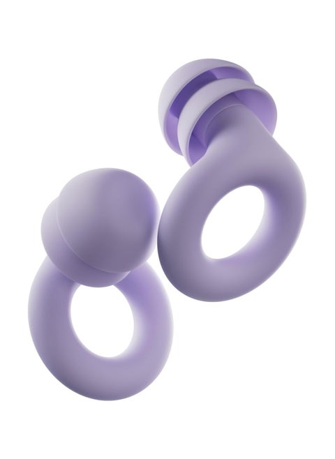 Loop Quiet 2 Plus Ear Plugs with Double Tips – Ultra-Comfy Reusable Earplugs For Sleep, Focus, Travel, Noise Sensitivity | Flexible Protection | 24 dB (SNR) Noise Reduction + 3 dB with Double Tips