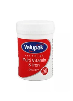 VALUPAK VALUPAK Multivitamin And Iron Dietary Supplement - 50 Tablets 
