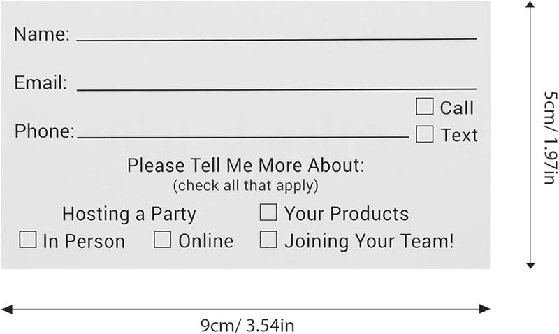 100 قطعة من تذاكر السحب الفارغة للمسابقات والفعاليات وجمع التبرعات - جمع المعلومات بسهولة - Image 3