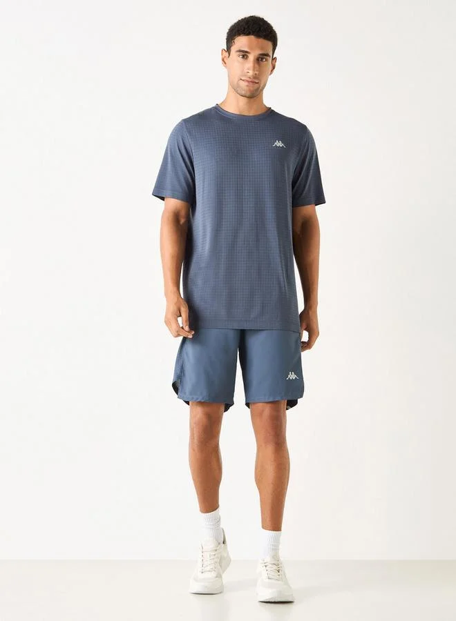 Kappa Kappa Textured T-shirt with Short Sleeves