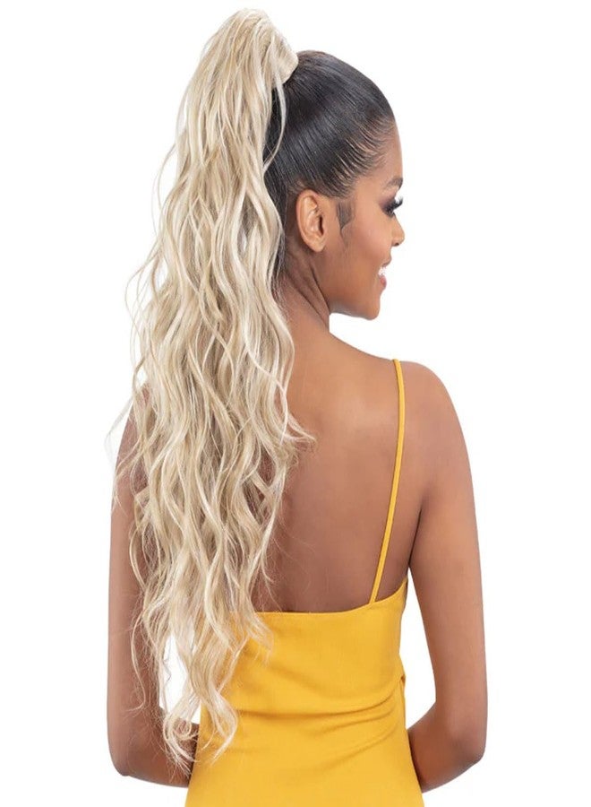 Shake-N-Go Organique Pony Pro Secret Pocket Ponytail - Loose Wave 26" (Color:1 JET BLACK) - Image 4