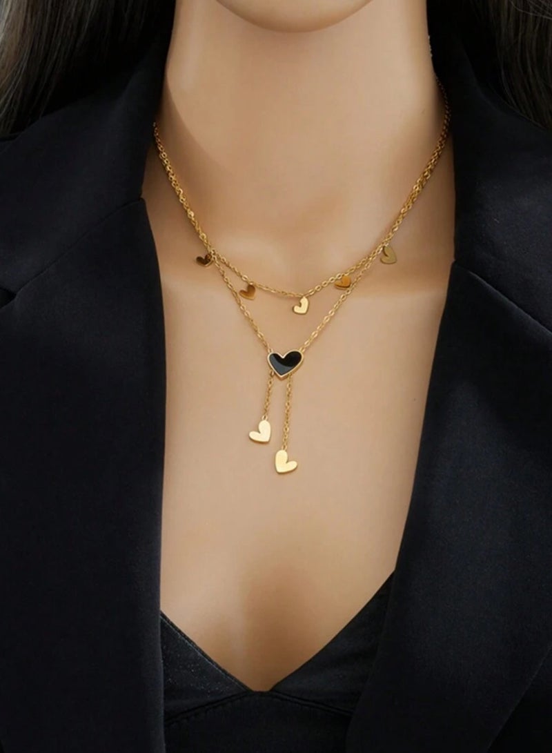 NEW STYLE Elegant Gold Stainless Steel Necklace For Women - Image 1
