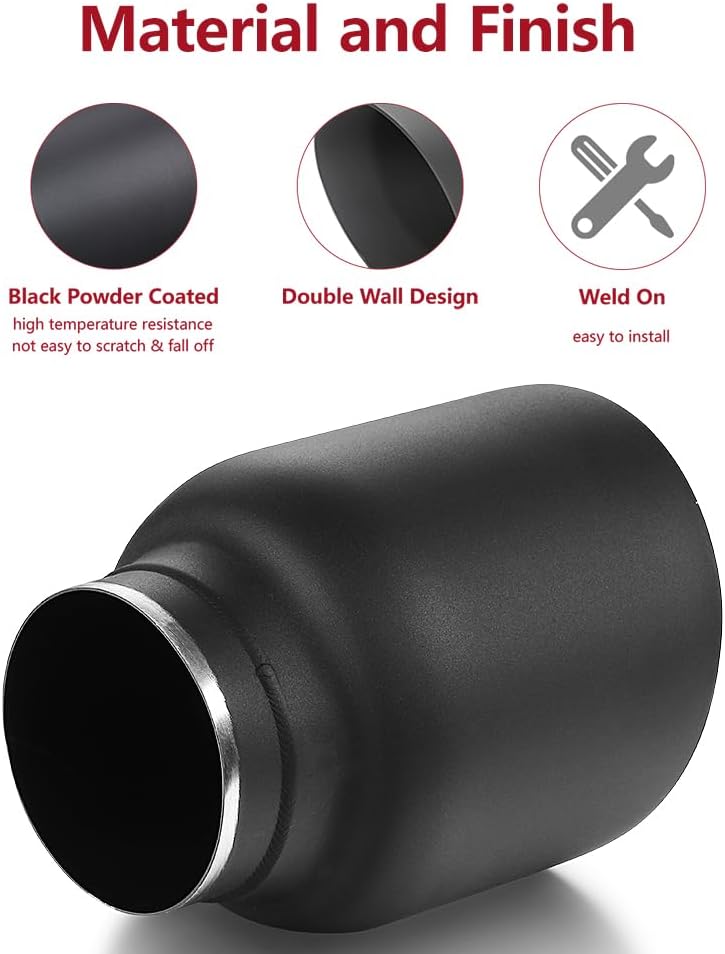 LCGP Double Wall Angle Cut Exhaust Tip - Image 5