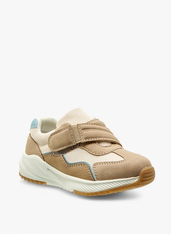 بيرفيت Colourblock Sneakers with Hook and Loop Closure