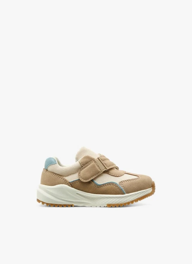 Barefeet Colourblock Sneakers with Hook and Loop Closure