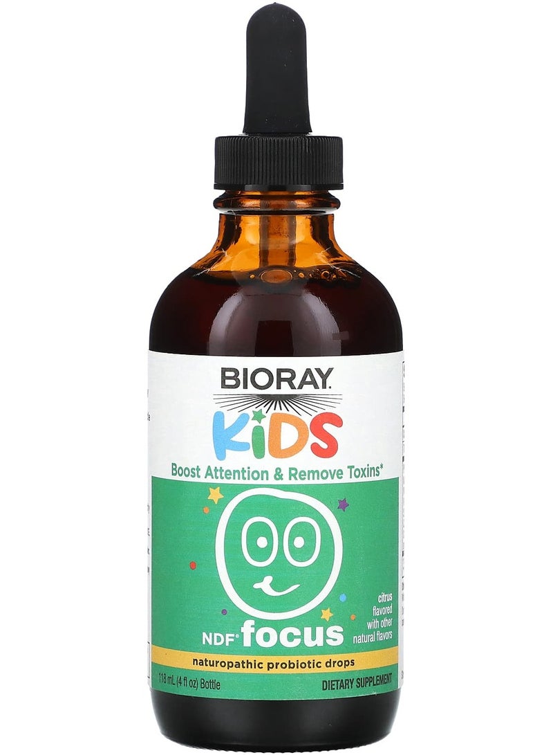 Kids, NDF Focus, Citrus, 4 fl oz (118 ml)