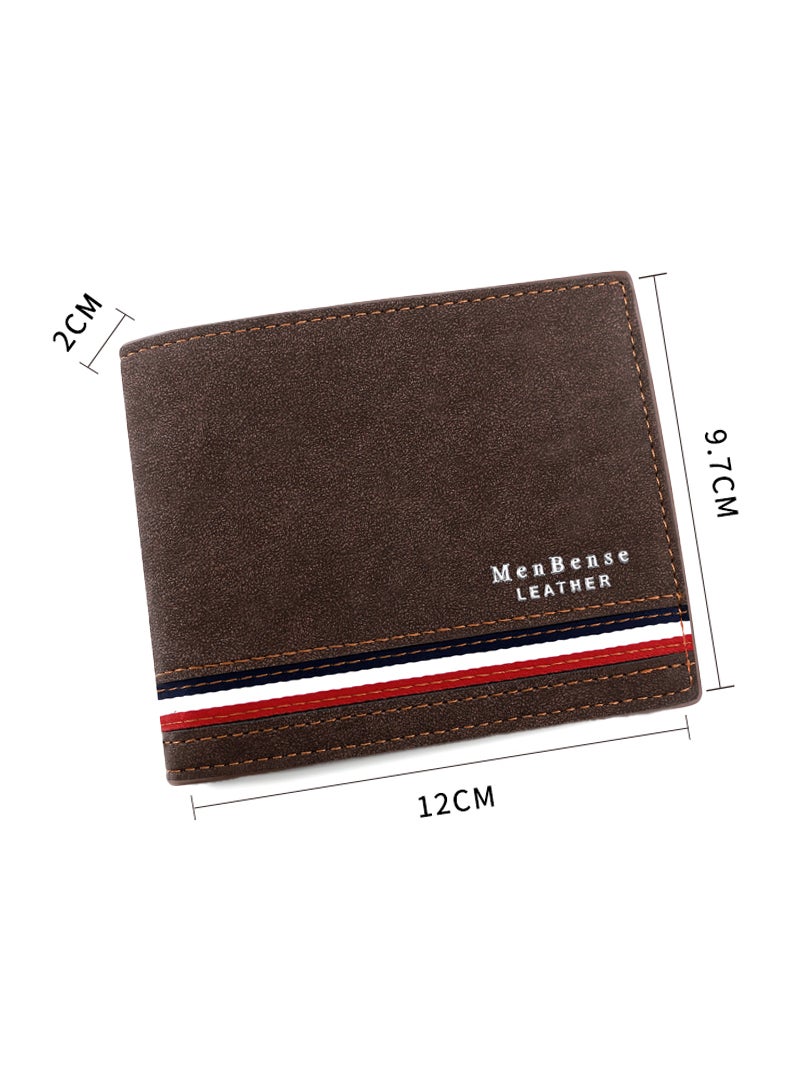 MenBense Business Men's Wallet Short Wallet Card Holder Document Bag 12*9.5*2cm - Image 5