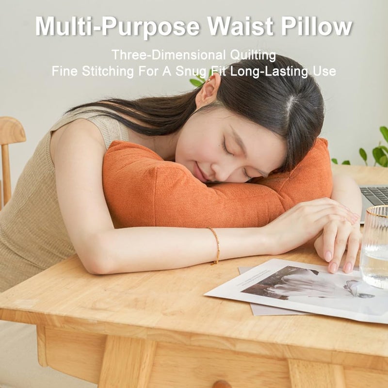 Tazweeq Lumbar Support Pillow - Green Velvet Back Cushion for Pain Relief - Image 3