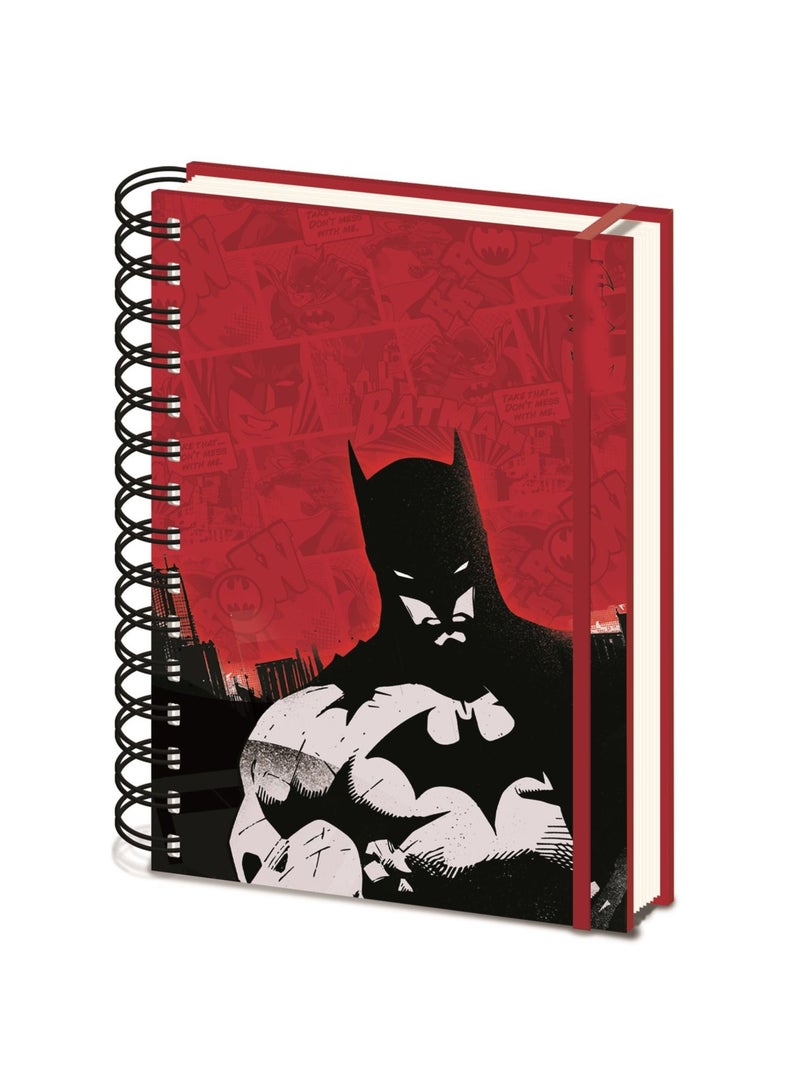 Warner Bros Batman Red (A5 Wiro Notebook)