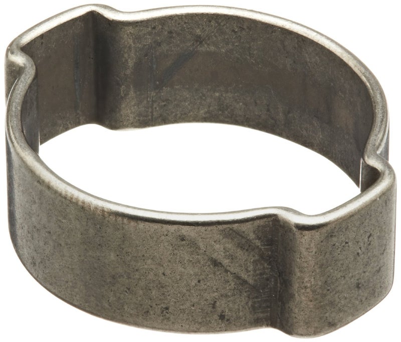 10100019 Zinc-Plated Steel Hose Clamp, Double Ear, Clamp ID Range 12.5 mm (Closed) - 15 mm (Open) (Pack of 250) - Image 1