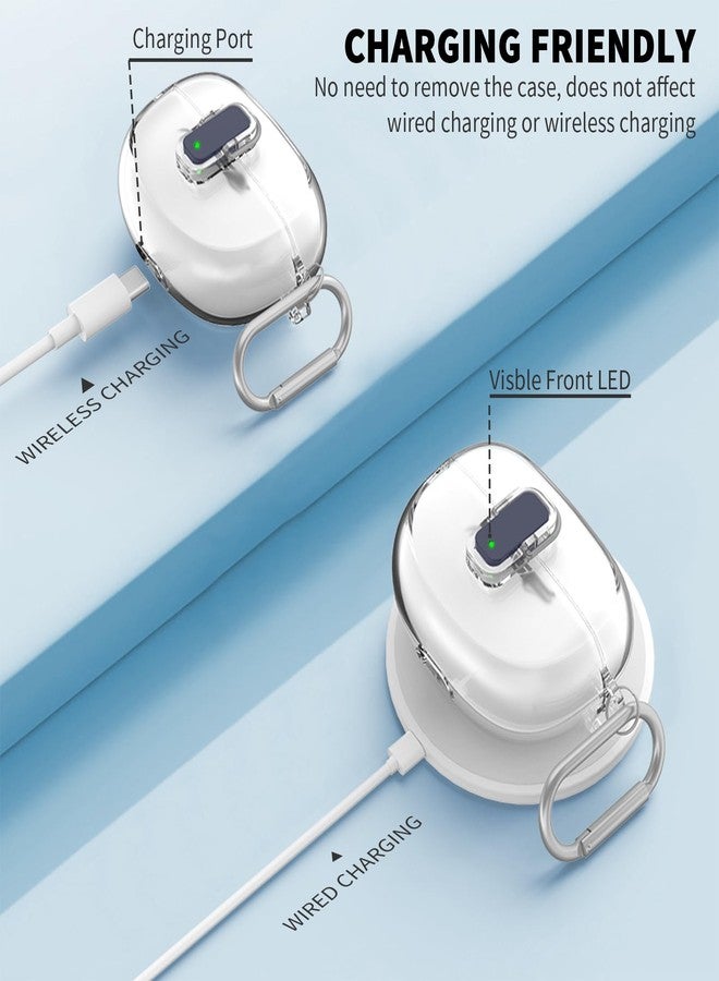 TUDIOW [Secure Lock] for Bose Ultra Open Earbuds Case(2024), Clear TPU Shockproof Protective Cover for Bose Open Ear Wireless Earbuds Accessories with Lanyard & Keychain (Clear) - Image 5