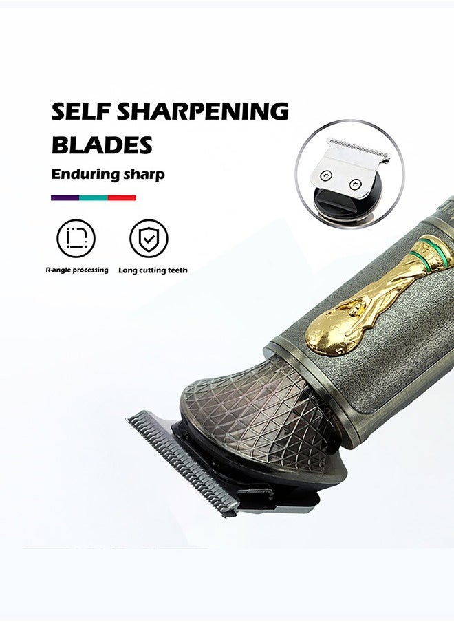 LAC - Hair Clippers Cord Cordless Hair Trimmer Professional Haircut Kit Rechargeable LED Display - Image 1
