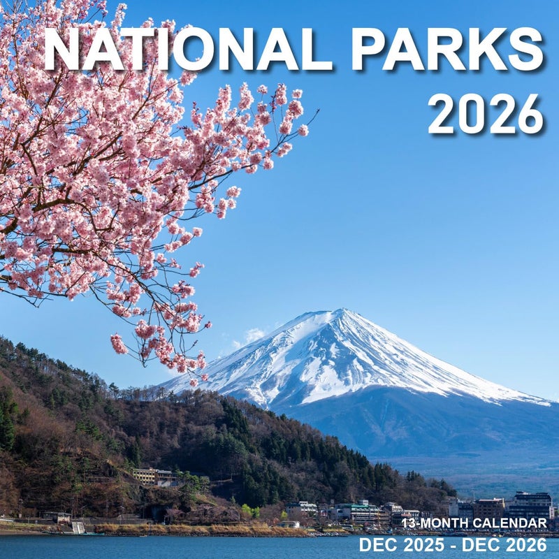 Tuun Fuplan Calendar 2026 - Wall Calendar from January 2026 to December 2026, 3 Languages(English,French,Spanish), 2026 Calendar with Holiday Marked, Premium Paper for Organizing, 12'' x 12'', National Park-C - Image 1