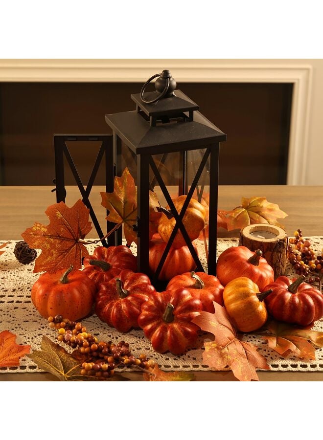 مجموعة من 37 قطعة من القرع الصغير الواقعي، مثالية لتزيين المزهريات الخريفية، وقطع الزينة الصغيرة للطاولات، وهي مثالية للاستخدام كقطع مركزية لطاولات الحصاد، وزينة عيد الشكر، وعروض الصواني المتدرجة على الطراز الريفي. - Image 4