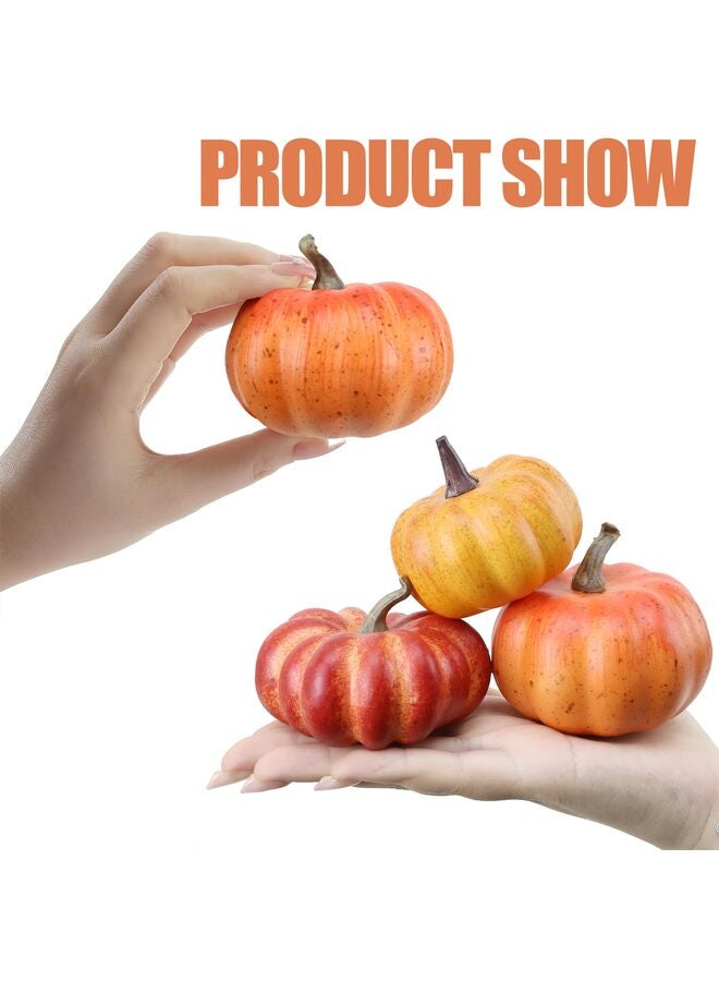 مجموعة من 37 قطعة من القرع الصغير الواقعي، مثالية لتزيين المزهريات الخريفية، وقطع الزينة الصغيرة للطاولات، وهي مثالية للاستخدام كقطع مركزية لطاولات الحصاد، وزينة عيد الشكر، وعروض الصواني المتدرجة على الطراز الريفي. - Image 5