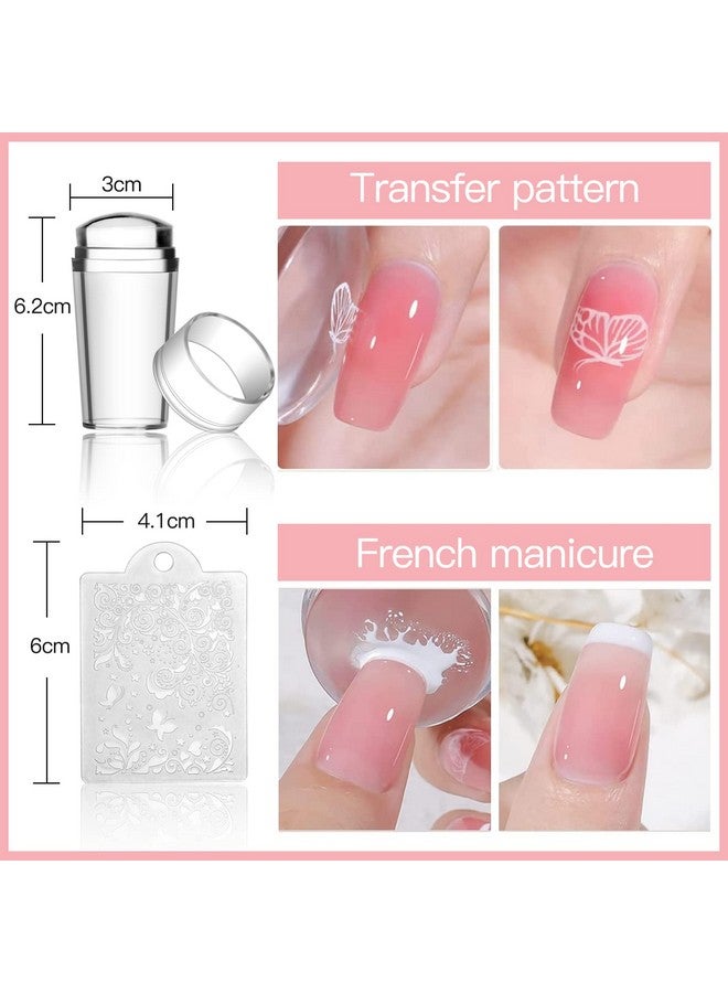 بيوتي مجموعة لوحات ختم الأظافر 10 قطعة مسمار الفن الختام مكشطة هدية صندوق ختم الأظافر قالب عدة الدانتيل زهرة فراشة ستار تصميم مسمار صورة لوحة - Image 2