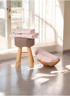 Baltic Linen 100% Cotton Ultra Soft Towel Set,2 Bath Towel: 70x140 cm, 2 Hand Towel 50x90 cm Quick Dry, Super Absorbent, Antibacterial Treatment, 550 GSM Terry-  Celara collection Pack Of 4  - Image 5