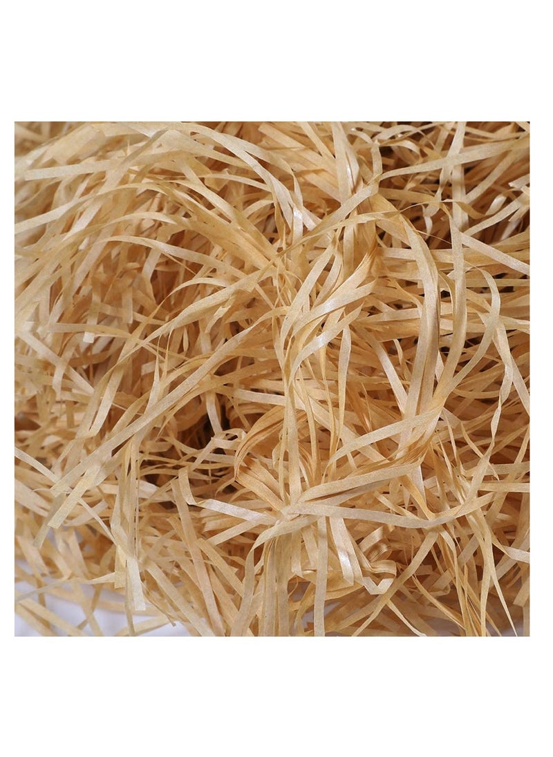PARTY FUN 100 gram Golden Brown Eco-friendly Shredded Confetti Crinkle Cut Paper for Gift Box Filling  - Image 1