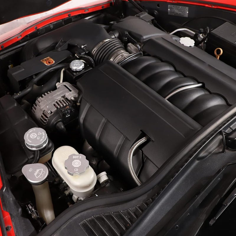 Moittellc Engine Cap Cover Set for Chevy Corvette C6 (2005-2013) - 5PCS Aluminium Alloy - Image 3