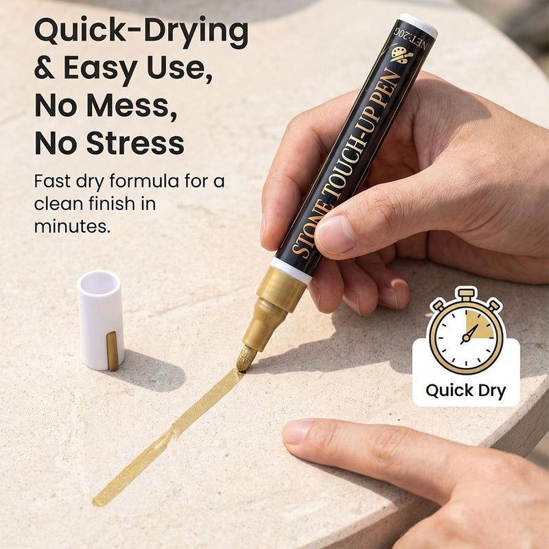 Cross-border best-selling inscription and stone tablet repair paint, tracing pen, waterproof and colorfast, large capacity 3mm marker. - Image 3