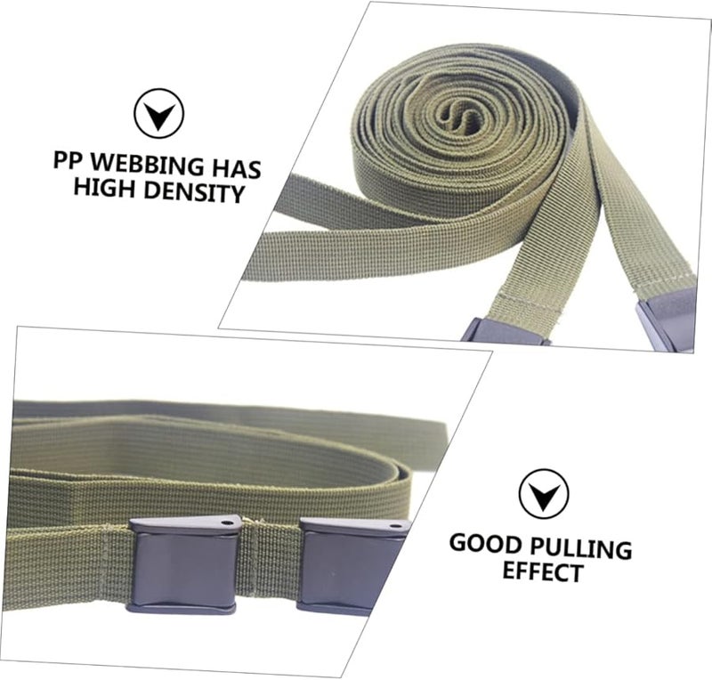 Heavy Duty Tie Down Straps Military Green 300x2 5cm Quick Release Buckle Camping Cargo Fastening - Image 5