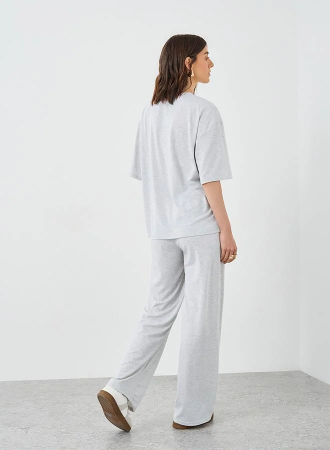 Take Two Take Two Floral Print Oversized T-Shirt and Joggers Co-Ords