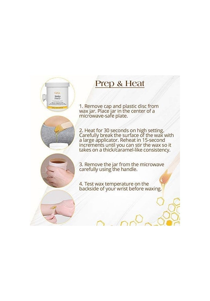 GiGi Strip Free Microwave Hair Removal Wax - 8oz - Image 4