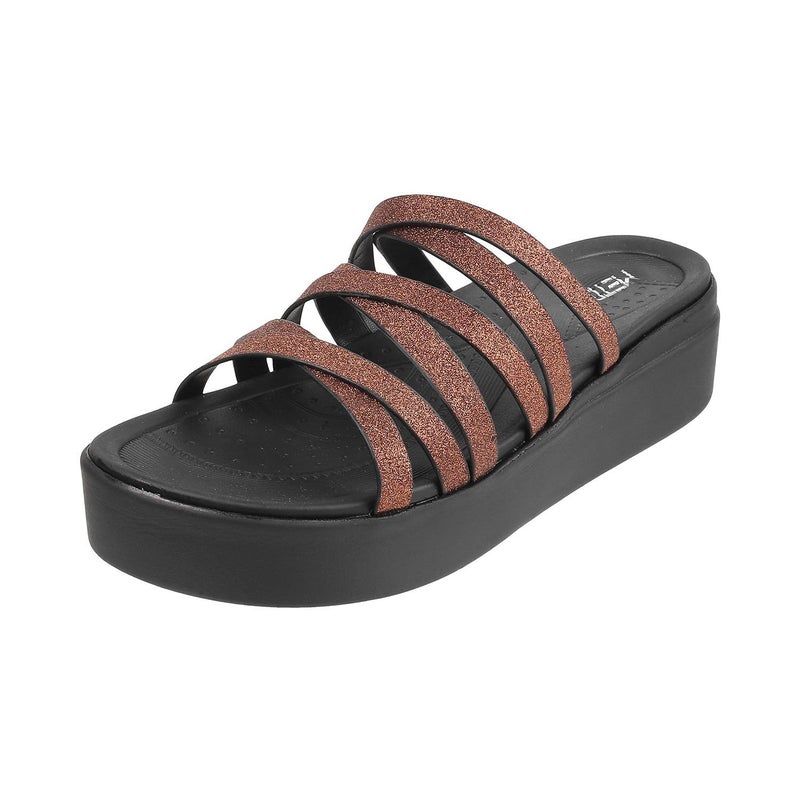 Metro Women Bronze Wedge Heel Fashion Sandal UK/4 EU/37 (34-109) - Image 5