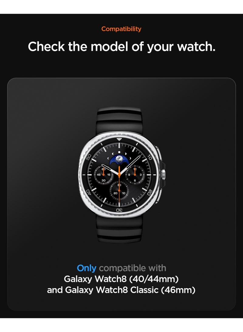 Spigen WBS2 Band for Galaxy Watch 8 series Compatible with Samsung Galaxy Watch 8 Classic 46mm, Galaxy Watch8 44/40mm (2025) Durable Silicone Sport Strap - Black - Image 2