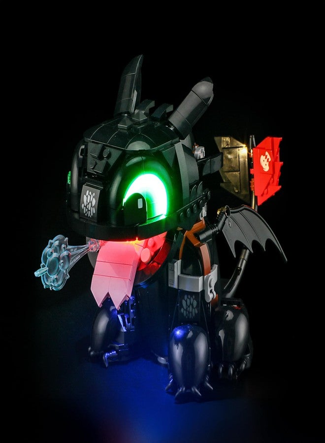 YEABRICKS LED Light for Lego-10375 Icons How to Train Your Dragon: Toothless Building Blocks Model (Lego Set NOT Included) - Image 1