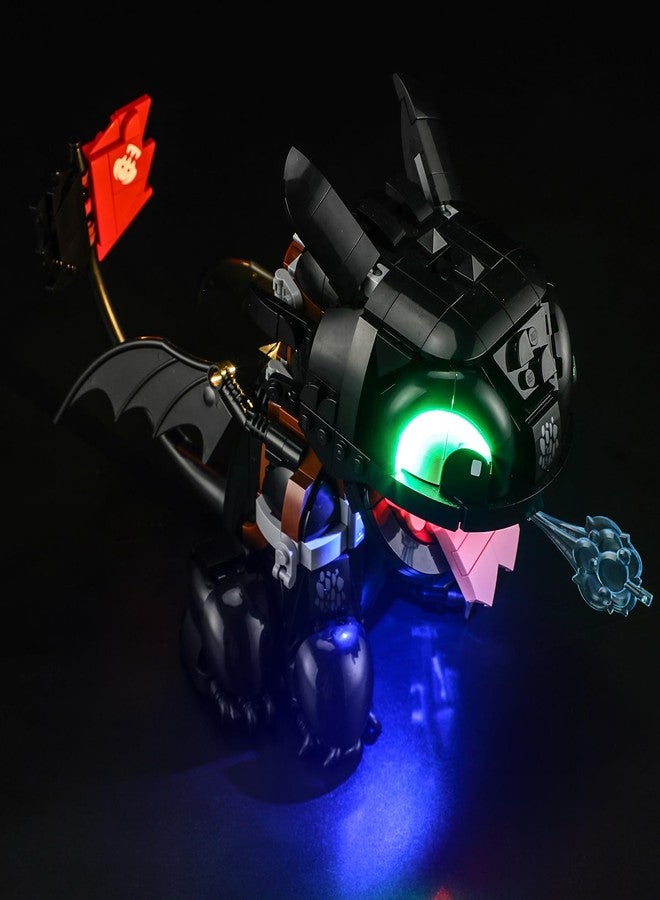 YEABRICKS LED Light for Lego-10375 Icons How to Train Your Dragon: Toothless Building Blocks Model (Lego Set NOT Included) - Image 3