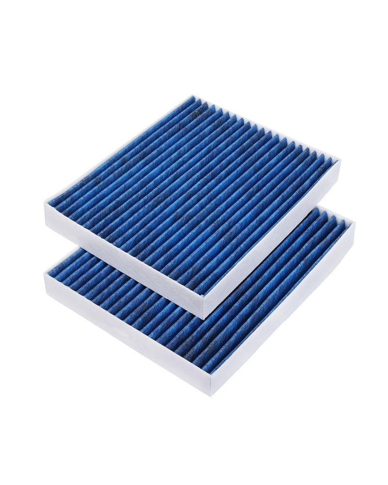 Forccord 2Pack HEPA Cabin Air Filter Fits for Sonata Hybrid 1619 Optima 1620 Nexo 1923 Cadenza 1719 Telluride 2021 Activated Carbon Cabin Filter Replacement CF12159 Car Accessories