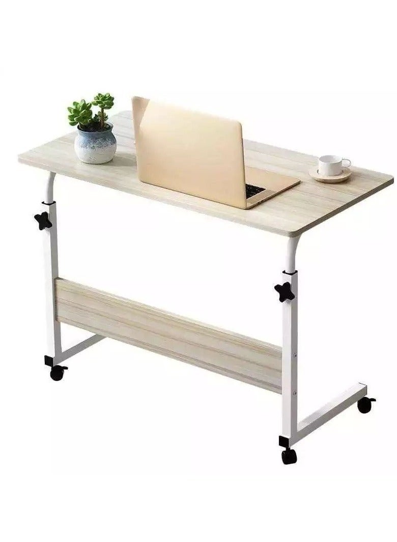 Genius multi-use table to help you save space Elegant side table will become essential in your various daily uses for working from home, when there are guests or to place some decorative pieces and flowers on it to add elegance to your home and many other uses Materials: Steel iron MDF wood Dimensions: Width 60 cm - Depth 40 cm - Height from 70 to 90 cm Multiple colors - Image 1