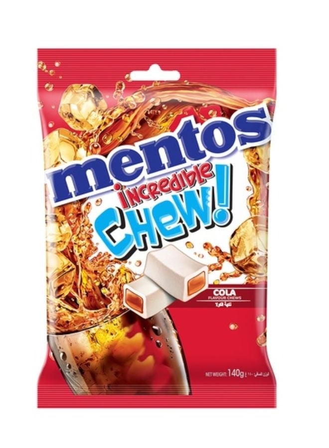 Mentos Incredible Chew Candy Cola Flavor 140g - Image 1