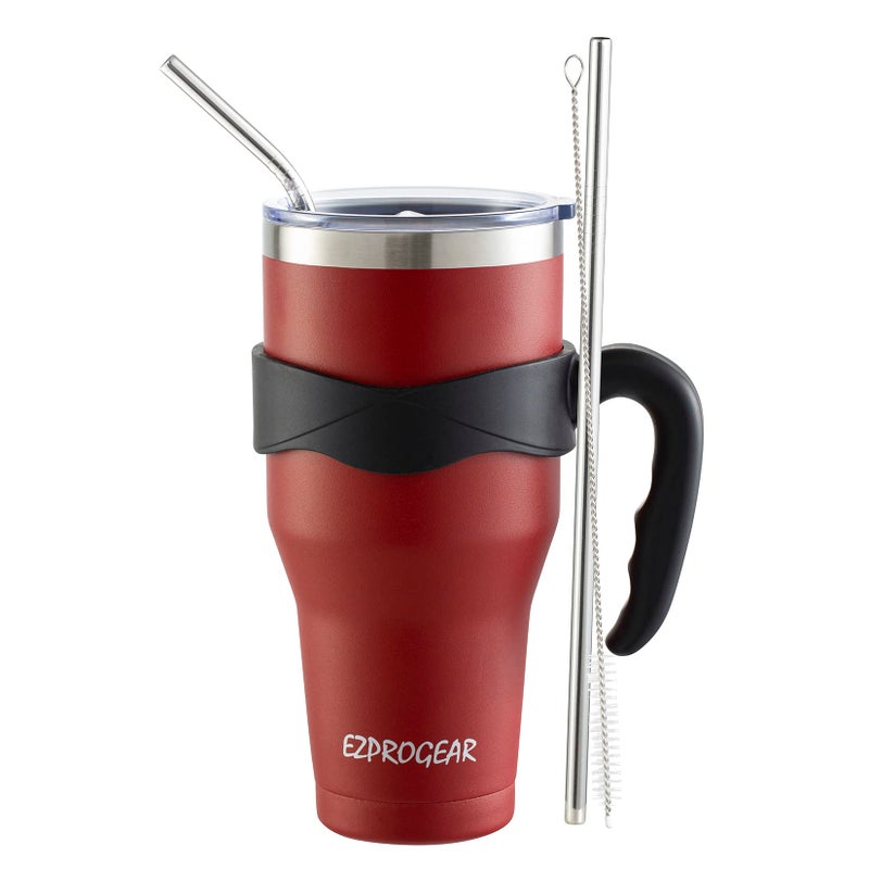 Ezprogear Ezprogear 40 oz Tumbler with Handle Double wall Stainless Steel Mug (Cherry Tumbler)  - Image 1